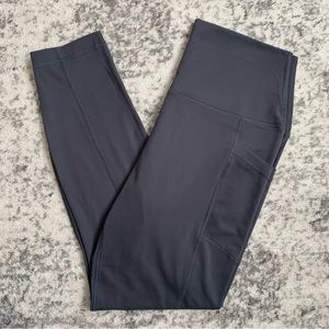 Women’s Yogalicious Dark Gray Leggings Large Pockets
